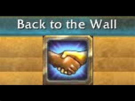 Achievement Back To The Wall Showing Telling How To Do It In Azj