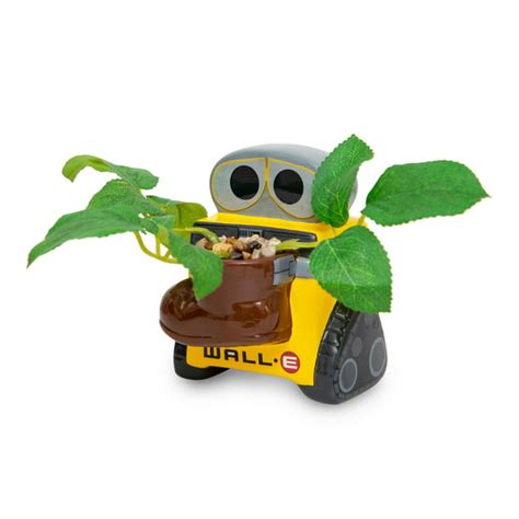 Disney Pixar Wall E 4 Inch Ceramic Mini Planter With Artificial