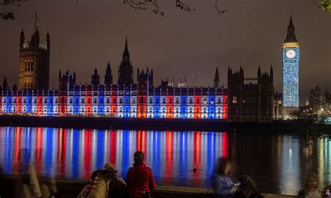 On The House Parliament Goes Blue Red And White To Honour King