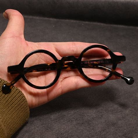 Acetate Round Glasses Etsy