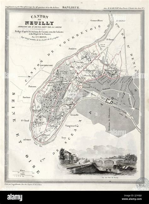 Mapa Vintage Francia cantones 19th siglo Todos los mapas están