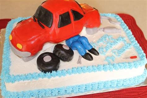 Auto Mechanic At Work Cake Mechanic Cake Mens Cake Tool Box Cake