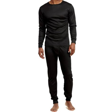 Ventana Mens Thermal Sets Waffle Knit Long Johns 2 Piece Underwear Top And Pants Pajama