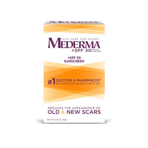 Mederma Scar Cream Spf 30 007oz 20g