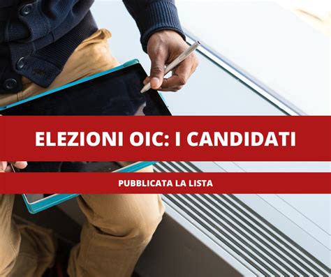 Elezioni Per Il Rinnovo Del CD OIC Online Le Candidature OIC