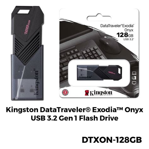 Kingston Usb Gen Datatraveler Exodia Onyx Flash Drive