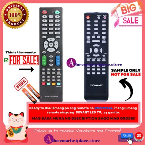 Ready To Use Universal Tv Remote For Devant Hisense Led Tv Remote