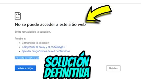 No Se Puede Acceder A Este Sitio Web Soluci N Youtube