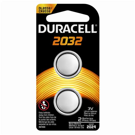Duracell 66388 Duralock 2032 3v Lithium Batteries 2 Count