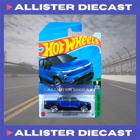 Hot Wheels Silverado Ev Rst Azul Allister Diecast Hotwheels Blue Hw Verde Velocidad 2024