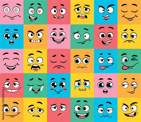 Set Of Emotions Collection Of Stickers For Social Networks And