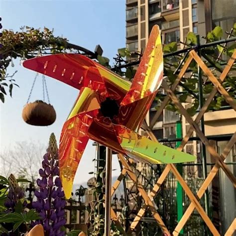 Waterproof Solar Garden Windmill Light Reinsho