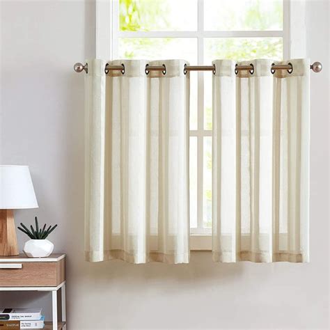 Curtainking Kitchen Curtains 36 Inch Length Farmhouse Tier Curtains For