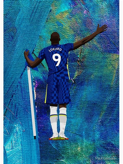 Romelu Lukaku Chelsea Poster For Sale By Fpl Designs Redbubble