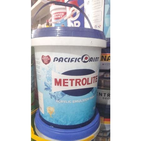 Jual Cat Tembok METROLITE 25 KG 16 LITER PASIFIC PAINT Warna PUTIH