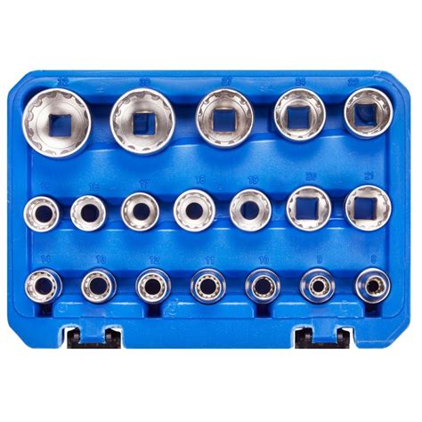 Blue Spot Tools Piece Inch Multi Fit Socket Set To Mm