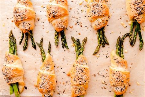 ASPARAGUS CRESCENT ROLLS - Butter with a Side of Bread