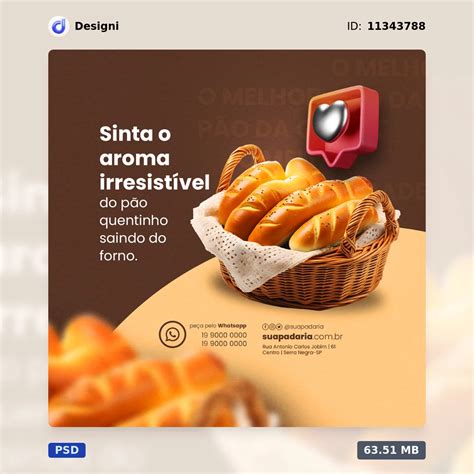 Social Media Padaria Behance