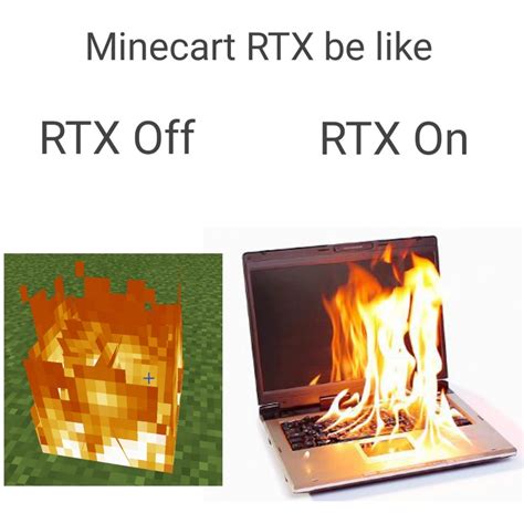 Minecraft RTX : meme