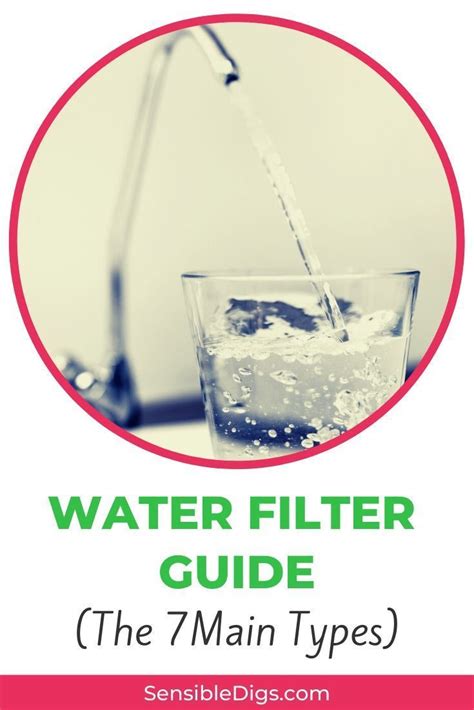 Water Filter Guide (The 7 Main Types) | Water filter, Filters, Drinking ...