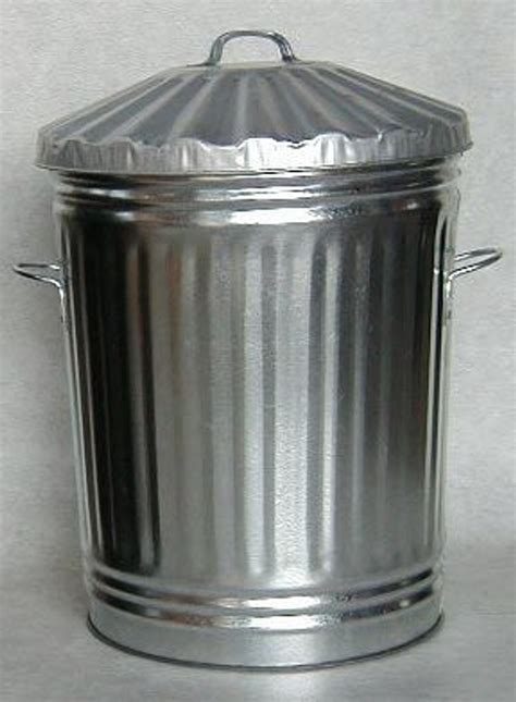 70ltr Galvanised Steel Bin With Lid