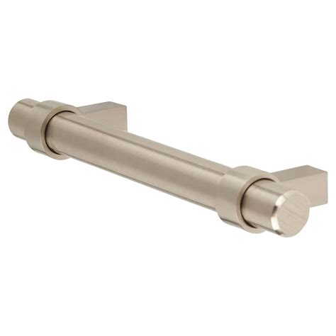 Altro Collared T Bar Cabinet Handle 224mm Centres Satin Stainless