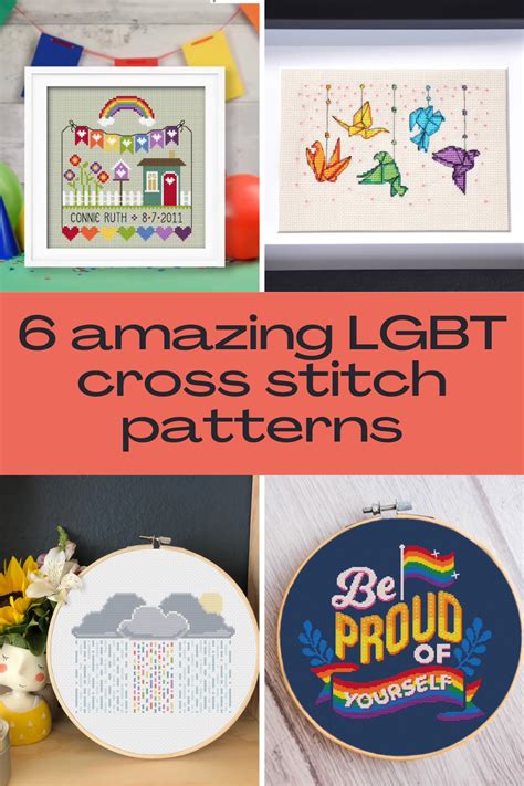 6 Lgbt Cross Stitch Patterns Ava Beck Bucket