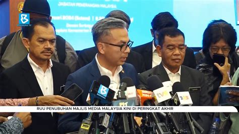 Ruu Penubuhan Majlis Media Malaysia Kini Di Peringkat Akhir Youtube