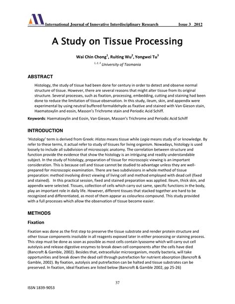 Histology: Introduction To Tissue Processing PDF Ethanol, 48% OFF