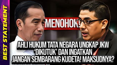 Menohok Ahli Hukum Tata Negara Ungkap Jkw Dikutuk Dan Ingatkan