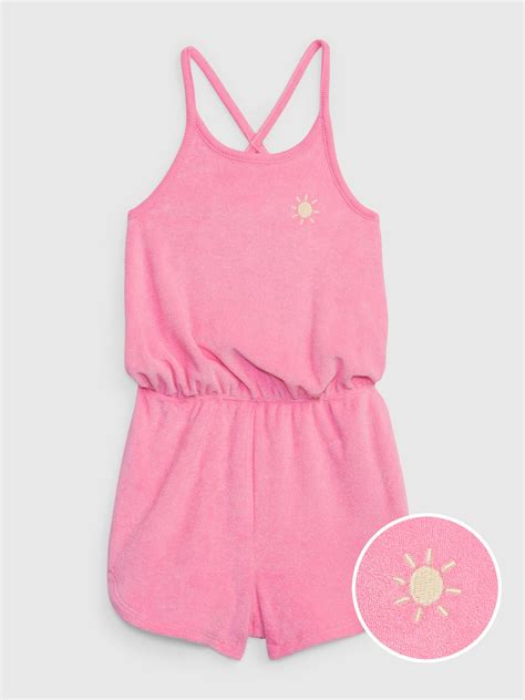 Toddler Towel Terry Romper Gap