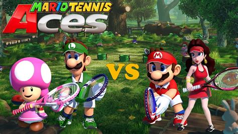 Mario Tennis Aces Toadette And Luigi Vs Pauline And Mario Piranha Plant