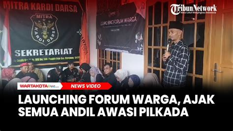 Bawaslu Depok Launching Forum Warga Ajak Semua Andil Awasi Pelaksanaan