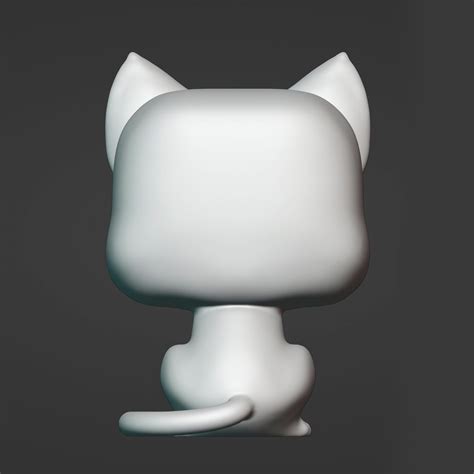 Modelo 3d Cat En Estilo Funko Pop Para Impresión 3d Modelo Etsy México