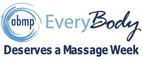 The Logo For Every Body Deserves A Massage Week