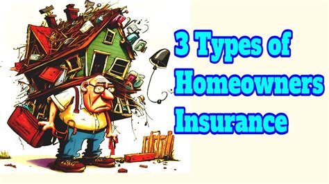 Three Types Of Homeowners Insurance Household Insurance Tips Youtube