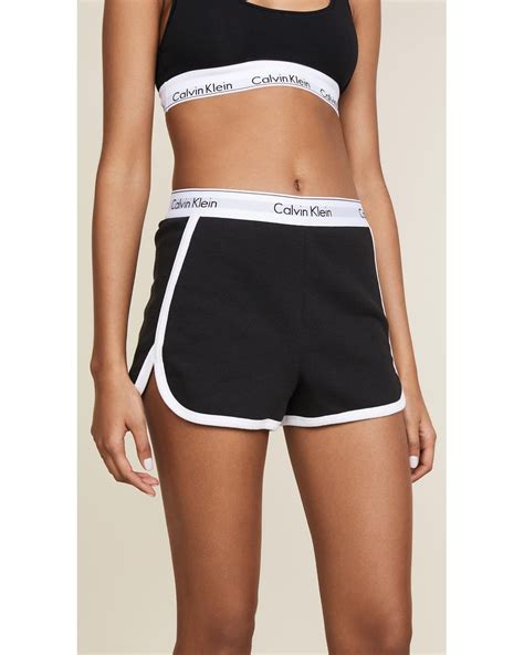 Calvin Klein Modern Cotton Sleep Shorts In Black Lyst