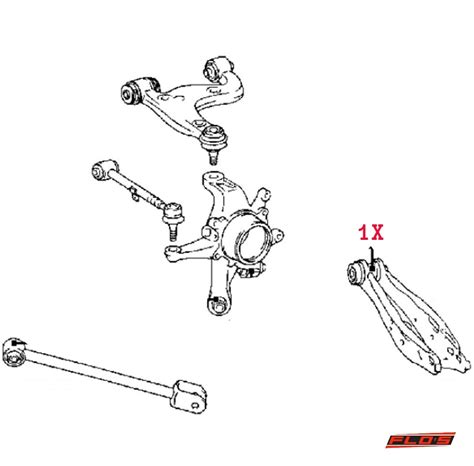 Rear Lower Control Arm Bushing Is200 Is300 Altezza Flos Performance Auto Parts And Services