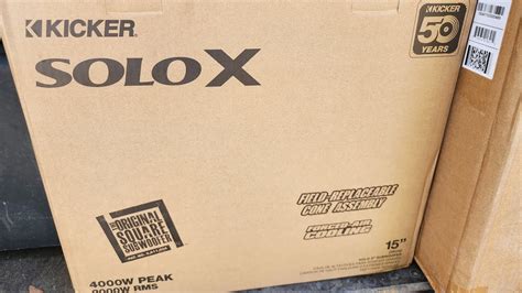 Kicker Solo X 15 Unboxing Youtube