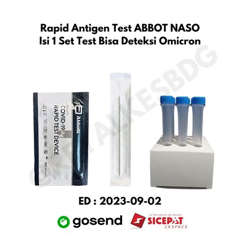 Jual Antigen Swab Abbot Panbio Bioquick Naso Cm Isi Shopee Indonesia