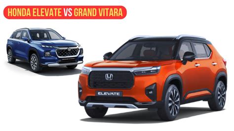 Honda Elevate Vs Maruti Grand Vitara Price Comparison