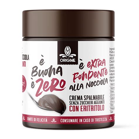 Crema Spalmabile Extra Fondente Zero Cioccolateria Origine