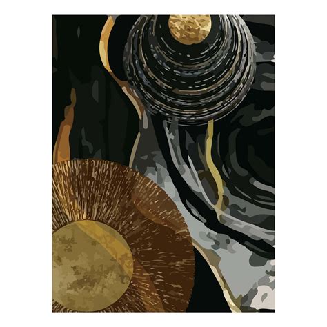 Golden Vortex 2 Modern Prints