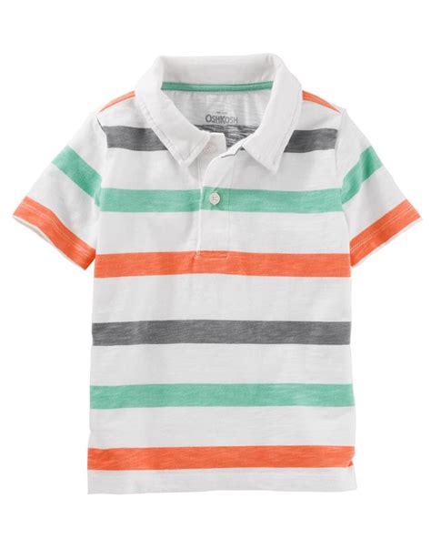 Toddler Boy Striped Jersey Polo Baby Boy Clothing Sets