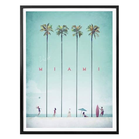 Poster Rivers Miami Wall Art Fr