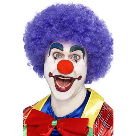 Clown Wig Purple Costume World