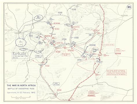 The War In North Africa Battle Of Kasserine Pass Operation 14 22