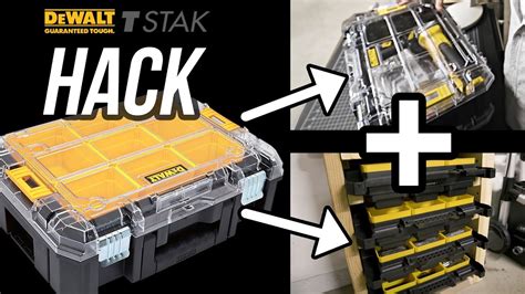 Easy DeWalt TStak Hack Convert Organizer Into Tool Case Storage