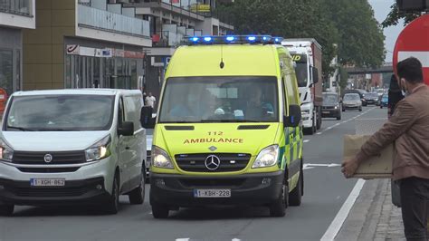 Brandweer Ambulances Politie Met Spoed Naar En Van Vele