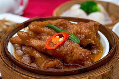 A Cantonese Morning Tea Dim Sum Steamed Chicken Feet In Black Bean